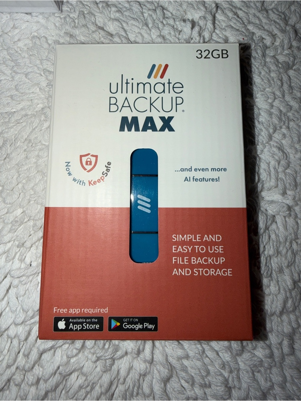 Ultimate Backup Max 32GB Blue USB Flash Drive -